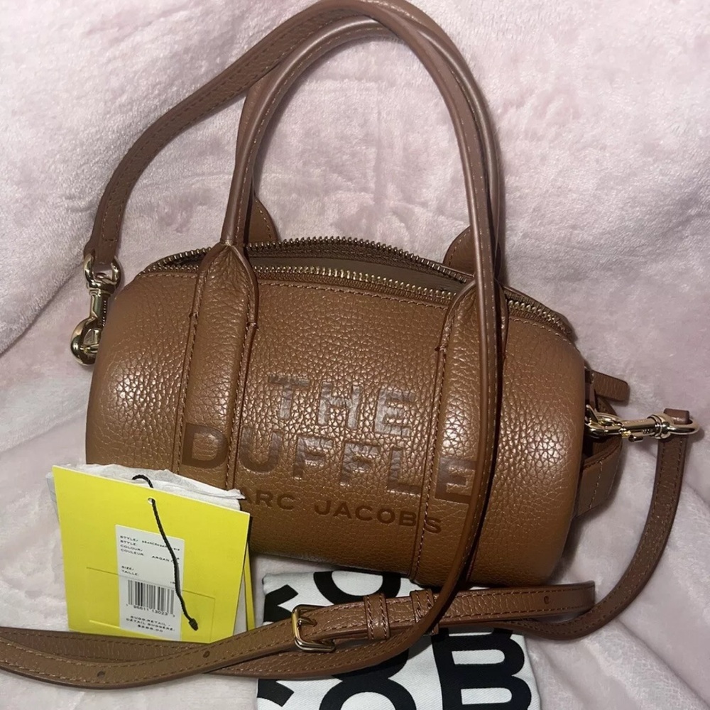 Marc Jacobs The Duffle Mini Bag in Argan Oil Brown. NWT